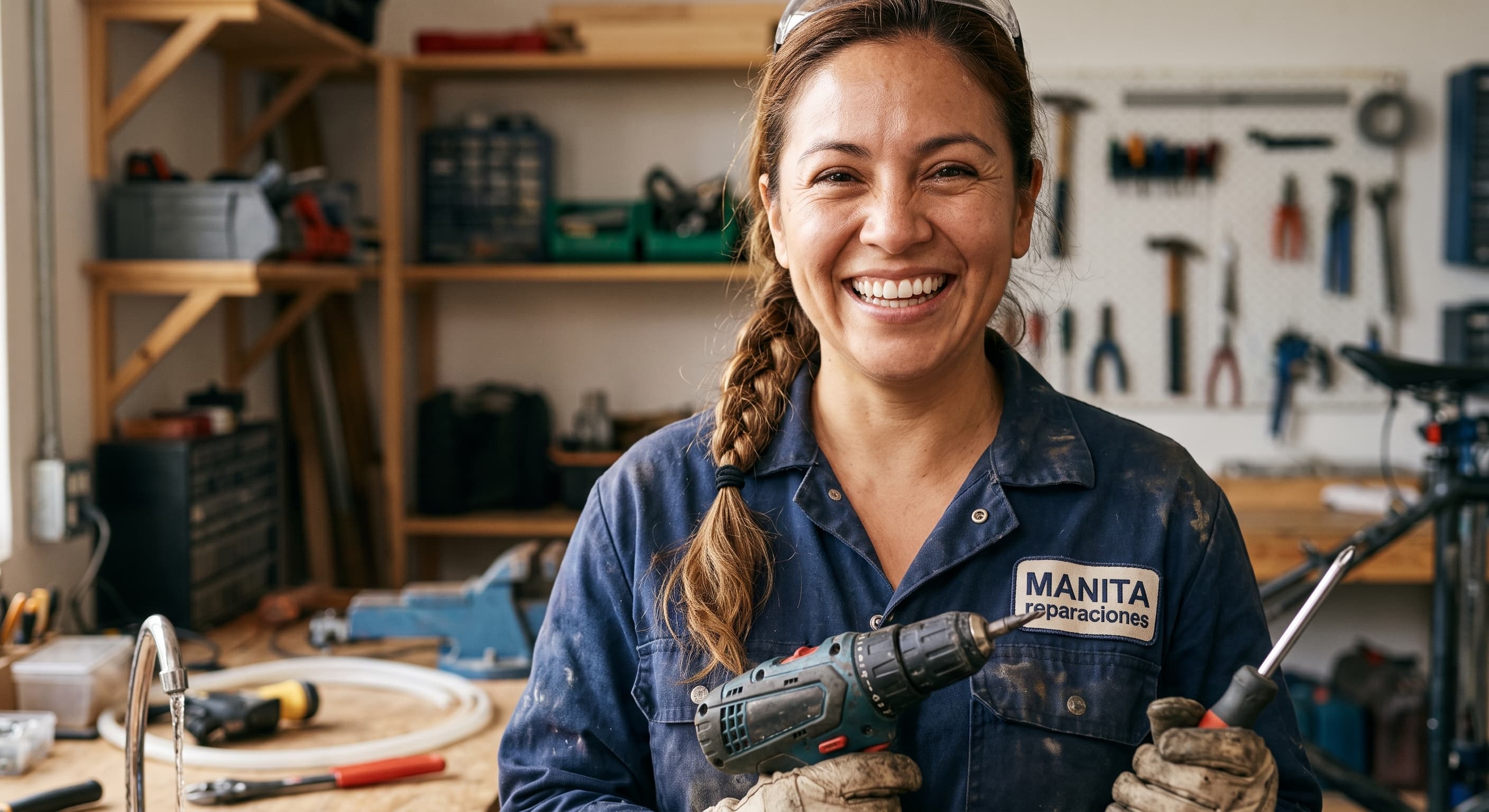 Profesional de Manitas El Pana en obra